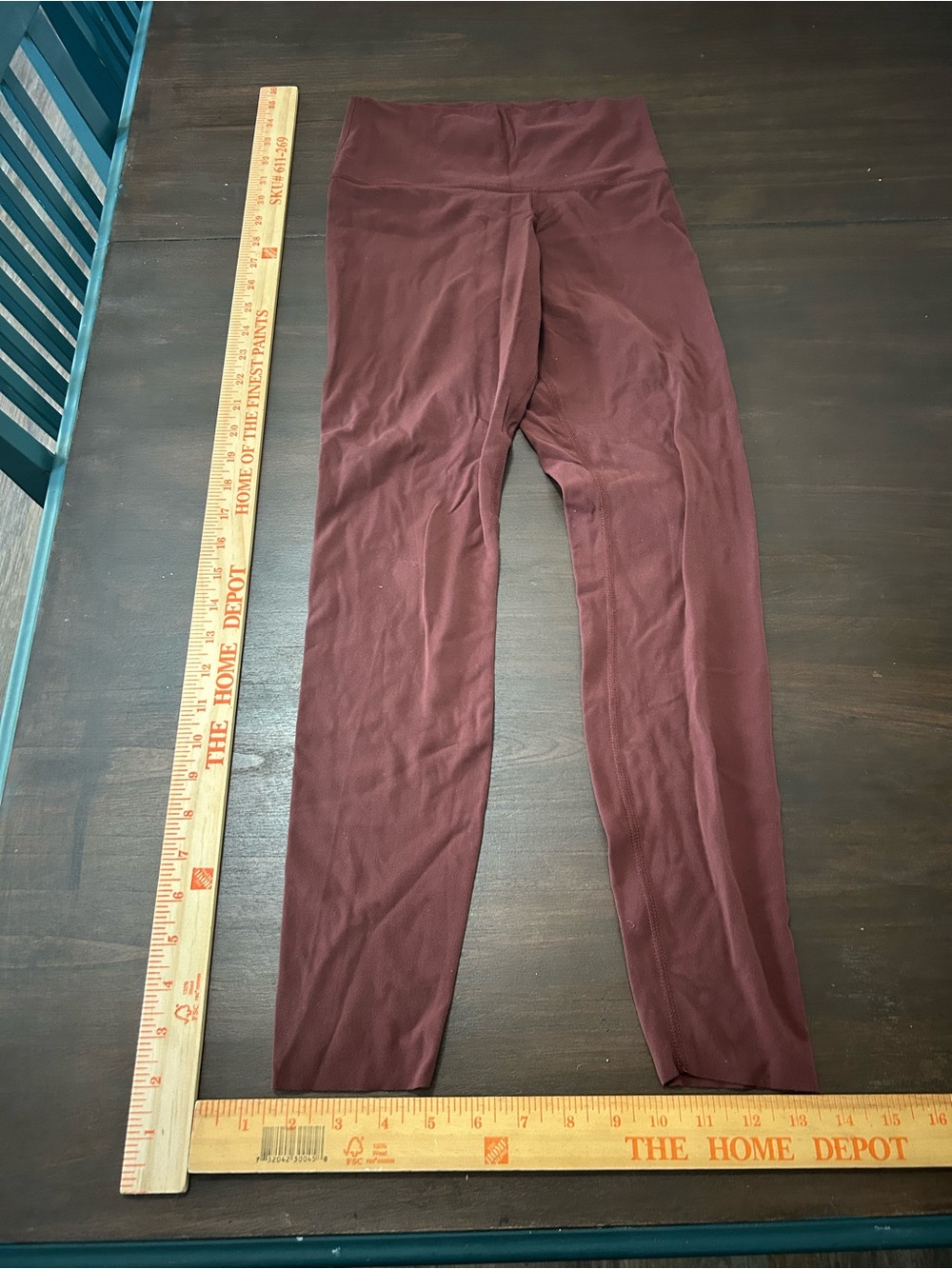 Nike Burgundy High-Rise Leggings